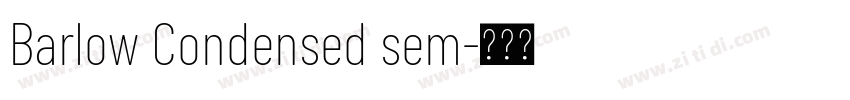 Barlow Condensed sem字体转换